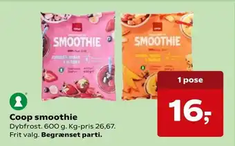 SuperBrugsen Coop smoothie tilbud