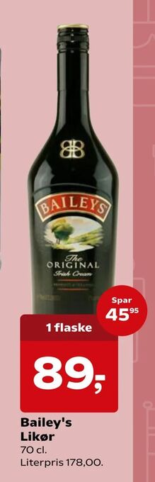 SuperBrugsen Bailey's Likør tilbud