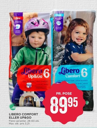 MENY Libero comfort eller up&go tilbud