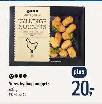 Føtex Vores kyllingenuggets tilbud