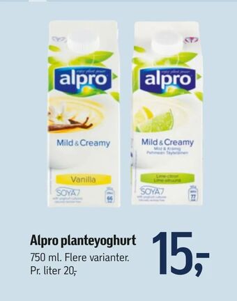 Føtex Alpro planteyoghurt tilbud