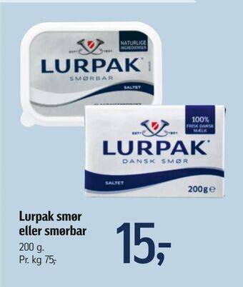 Føtex Lurpak smør eller smørbar tilbud
