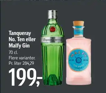 Tanqueray No. Ten eller Malfy Gin