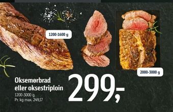 Føtex Oksemørbrad eller oksestriploin tilbud