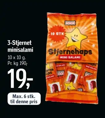 Føtex 3-Stjernet minisalami tilbud