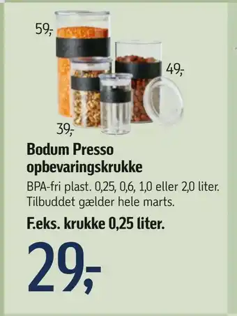 Bodum Presso opbevaringskrukke