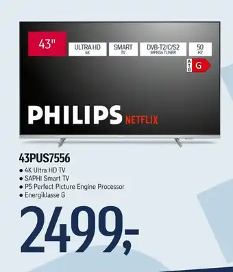 Føtex Philips 43pus7556 tilbud