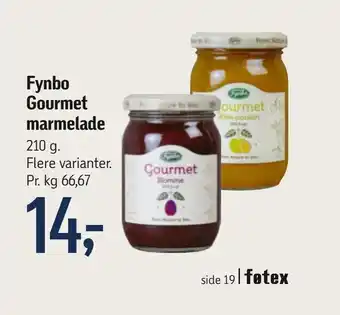 Føtex Fynbo Gourmet marmelade tilbud