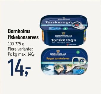 Føtex Bornholms fiskekonserves tilbud