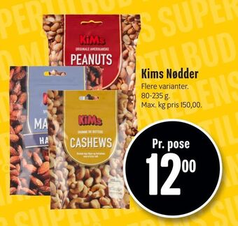 Min Købmand Kims Nødder tilbud