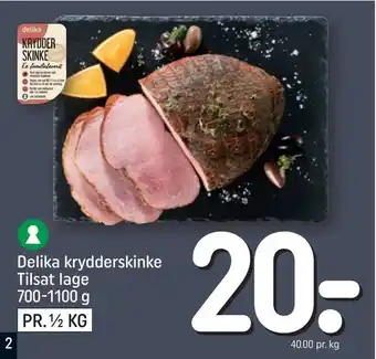REMA 1000 Delika krydderskinke Tilsat lage tilbud