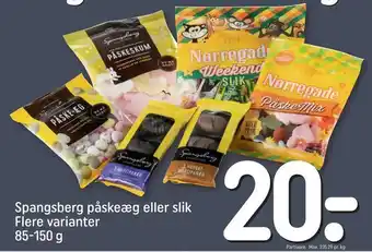 REMA 1000 Spangsberg påskeæg eller slik tilbud