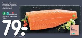 REMA 1000 Hel fersk laksefilet tilbud