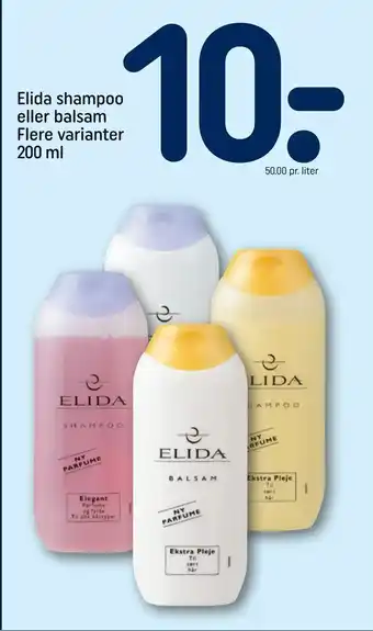 REMA 1000 Elida shampoo eller balsam tilbud