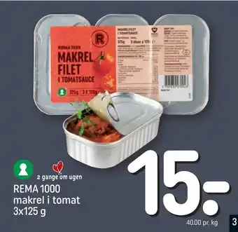REMA 1000 makrel i tomat