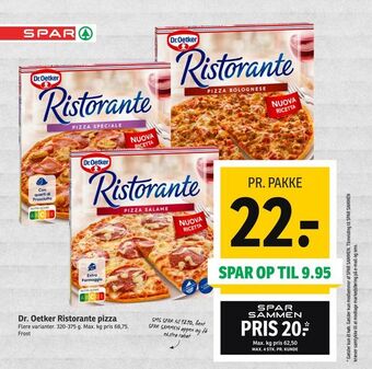 SPAR Dr. Oetker Ristorante pizza tilbud