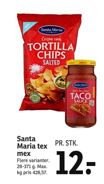 SPAR Santa Maria tex mex tilbud