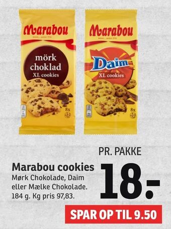 SPAR Marabou cookies tilbud