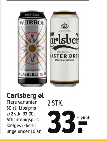 SPAR Carlsberg øl tilbud