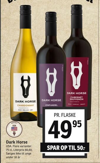 SPAR Dark Horse tilbud