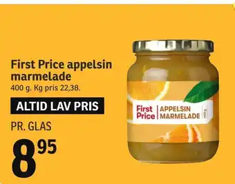 SPAR First Price appelsin marmelade tilbud