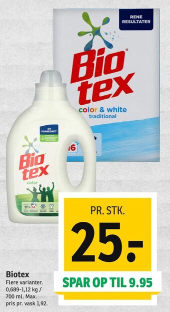 SPAR Biotex tilbud