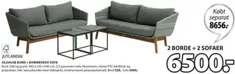 JYSK Jutlandia Oldhuse Bord + Rammeskov Sofa tilbud