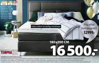 JYSK Temprakon Kontinentalseng 180x200 Cm tilbud