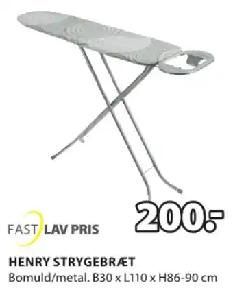 Fast Lav Pris Henry Strygebræt