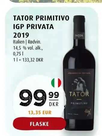 Scandinavian Park Tator primitivo igp privata tilbud