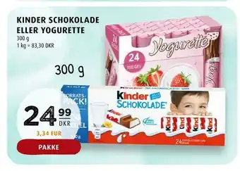 Scandinavian Park Kinder schokolade eller yogurette tilbud