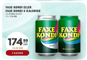 Scandinavian Park Faxe kondi eller faxe kondi 0 kalorier tilbud
