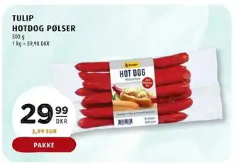 Scandinavian Park Tulip hotdog pølser tilbud