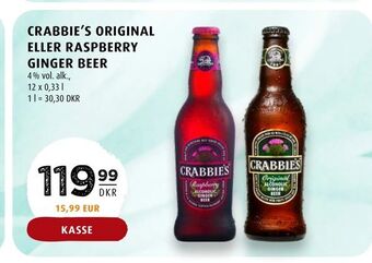 Scandinavian Park Crabbie's original eller raspberry ginger beer tilbud