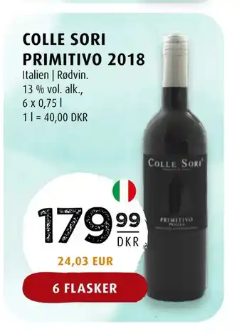 Scandinavian Park Colle sori primitivo 2018 tilbud