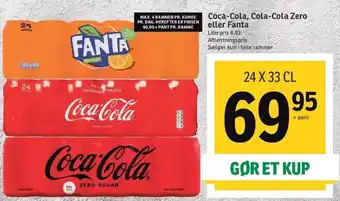 SPAR Coca-Cola,Cola-Cola Zero Eller Fanta tilbud