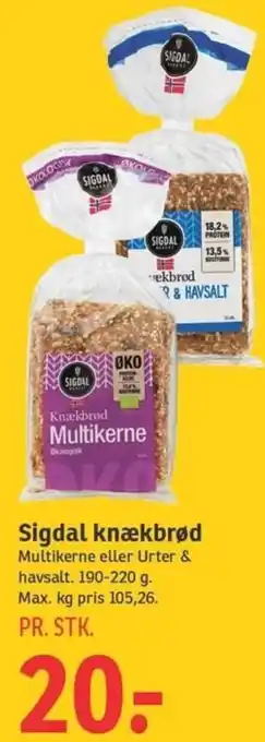 SPAR Sigdal Knækbrø tilbud