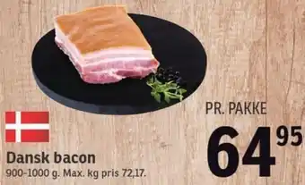 SPAR Dansk Bacon 900-1000 g tilbud
