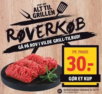 SPAR Gestus Hakket Oksekød 600 g tilbud