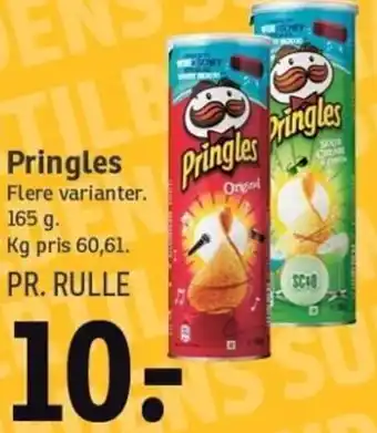 SPAR Pringles 165 g tilbud