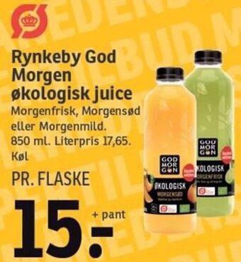 SPAR Rynkeby God Morgen Økologisk Juice tilbud
