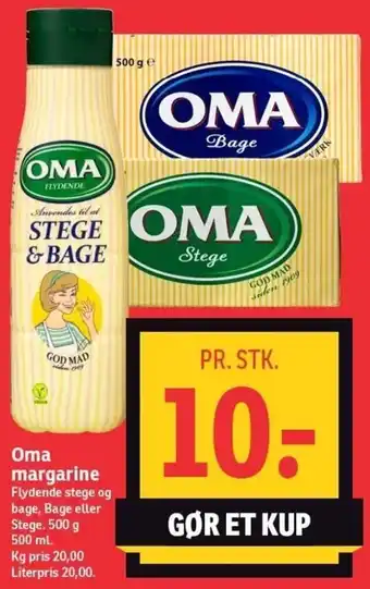 SPAR Oma Margarine 500 ml tilbud