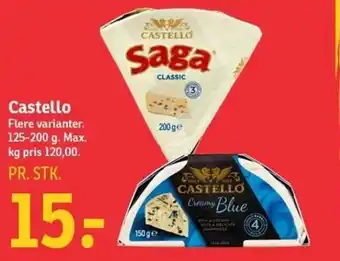 SPAR Castello 125-200 g tilbud
