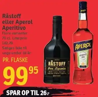 Råstoff Eller Aperol Aperitivo