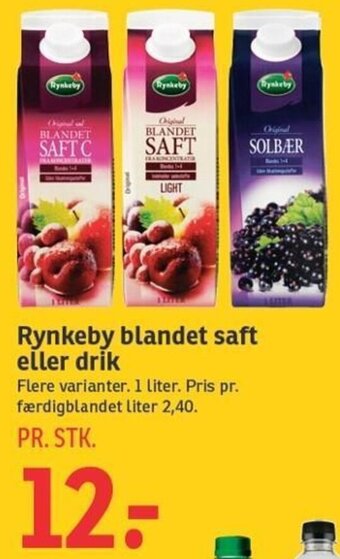 Rynkeby Blandet Saft Eller Drik