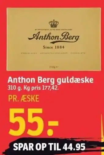 SPAR Anthon Berg Guldæske 310 g tilbud