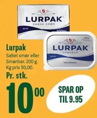Min Købmand Lurpak 200 g tilbud