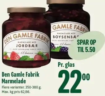 Min Købmand Den Gamle Fabrik Marmelade 350-380 g tilbud