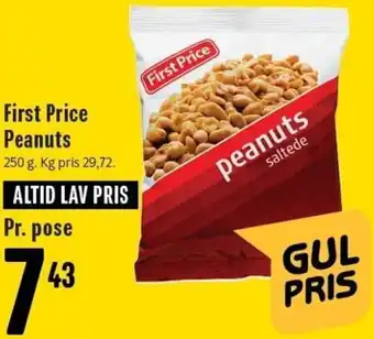 Min Købmand First Price Penuts 250 g tilbud