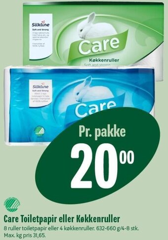 Min Købmand Care Toiletpapir Eller Køkkenruller tilbud
